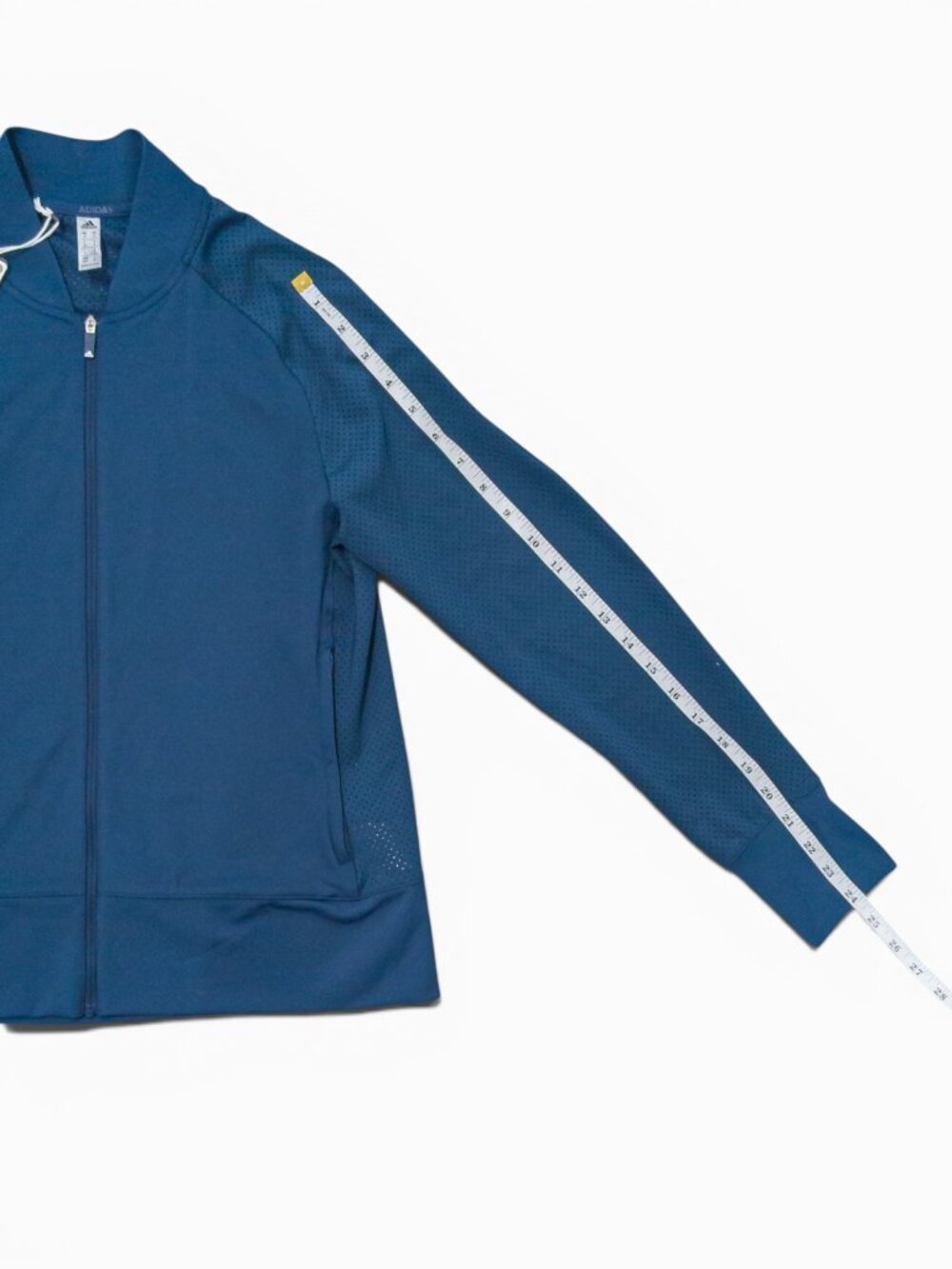 Adidas Crew-Navy Perforated Full-Zip Golf Jacket | NWT Women’s S - Picture 7 of 16